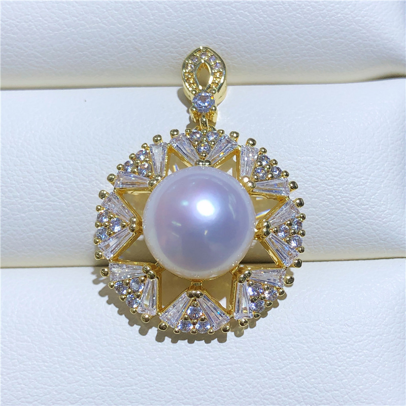 Mặt Dây Chuyền Mạ Vàng 18k Hình Vuông Đính Đá zircon Cao Cấp