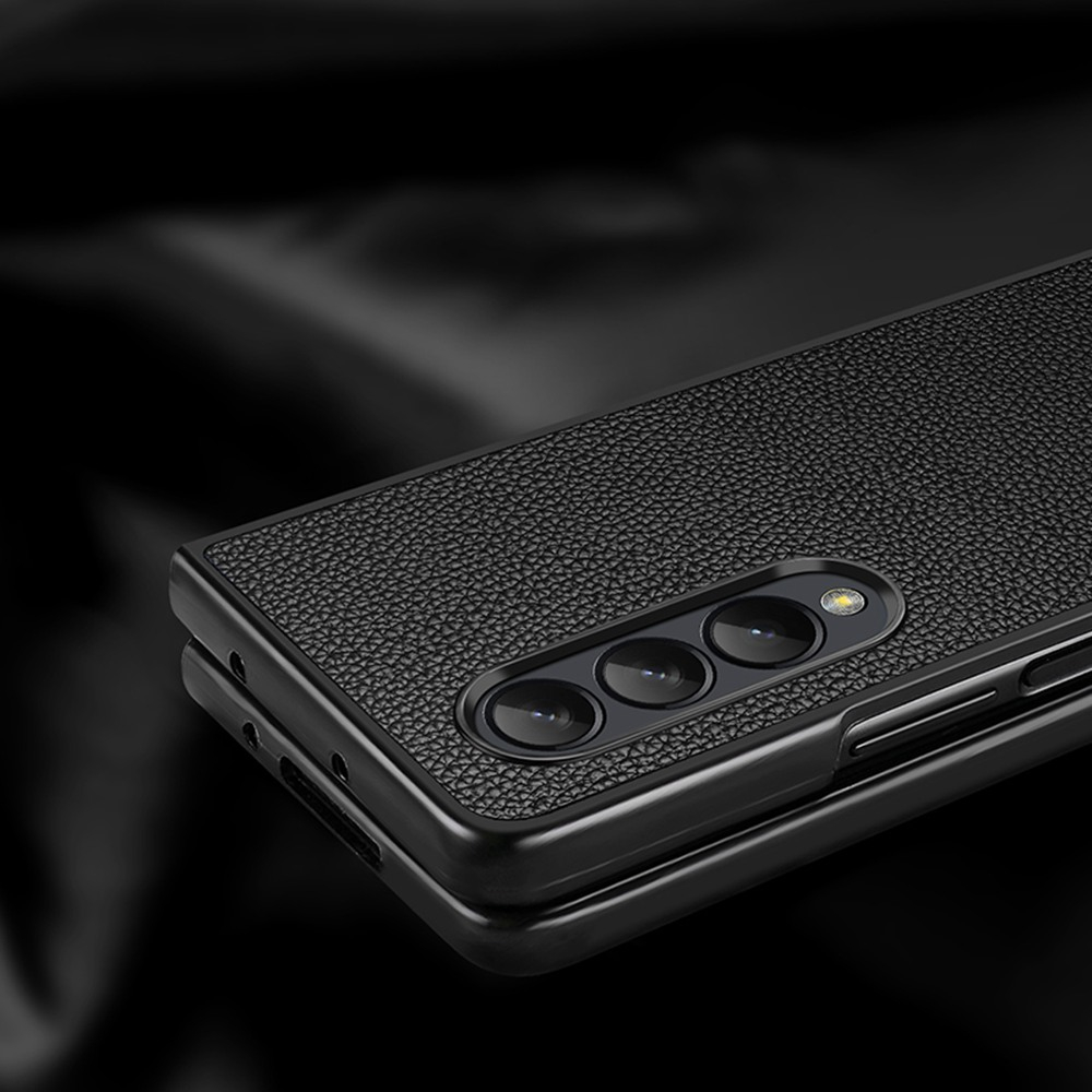 Vỏ da chính hãng samsung galaxy z fold 5 fold5 bao da thật bao da gấp chống rơi bảo vệ