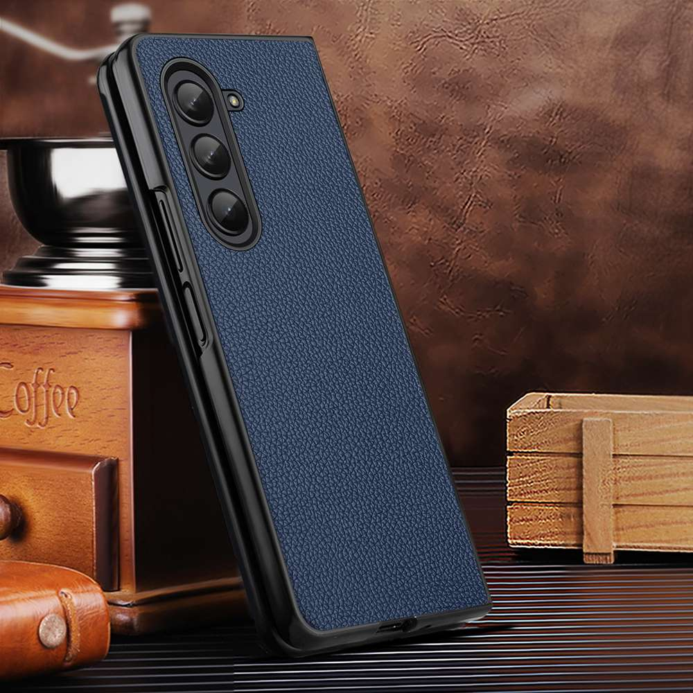 Vỏ da chính hãng samsung galaxy z fold 5 fold5 bao da thật bao da gấp chống rơi bảo vệ