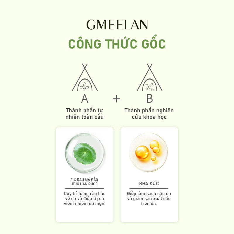 GMEELAN BHA Sữa rửa mặt gel 80g Làm sạch sâu BHA smoothing gel cleanser