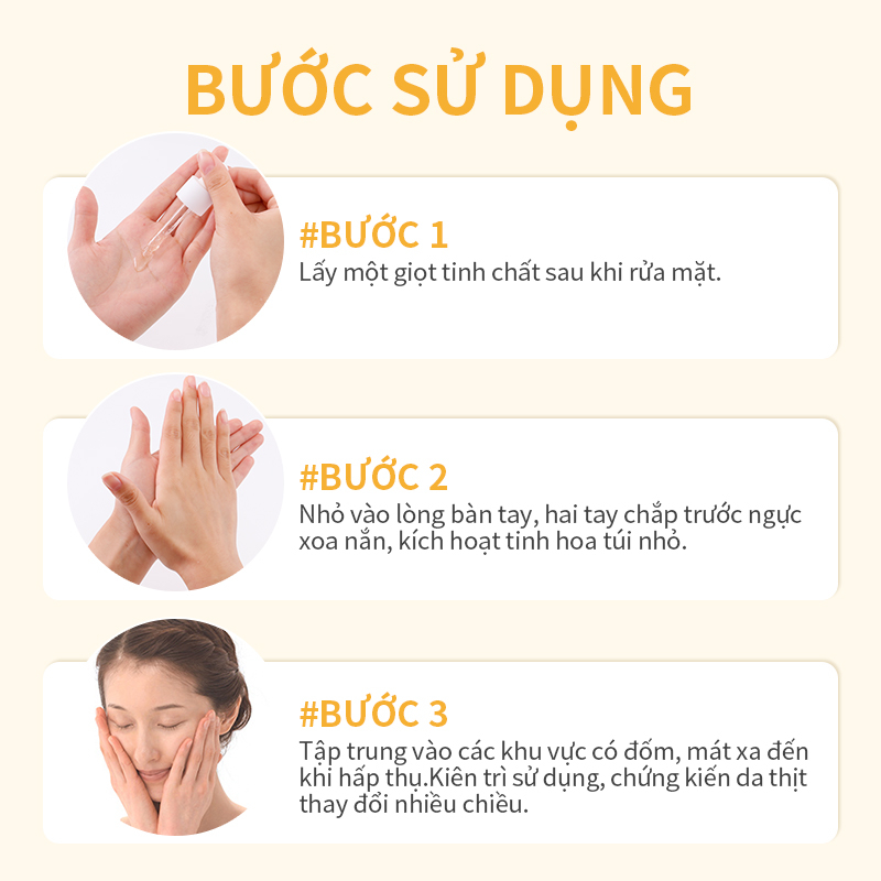 GMEELAN Serum dưỡng da Niacinamide Tinh chất 30ml Niacinamide Essence làm sáng da thu nhỏ lỗ chân lông