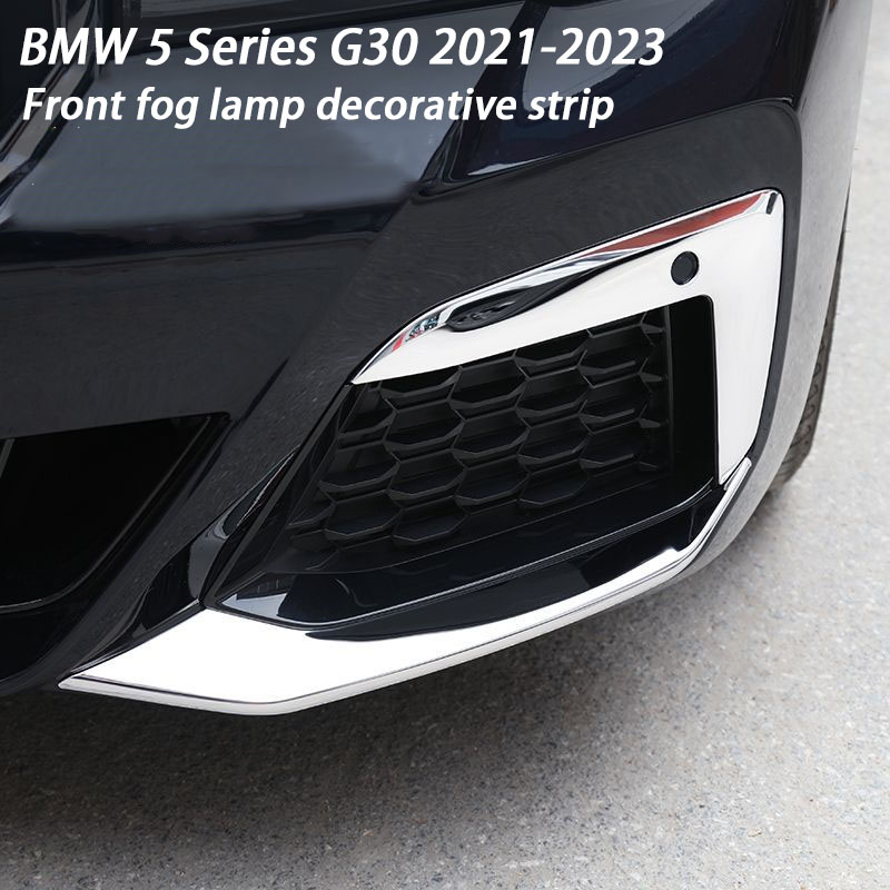 Bmw 5 series g30 2021-2023 đèn sương mù phía trước khung carbon trang trí dải trang trí 530e 530i 52