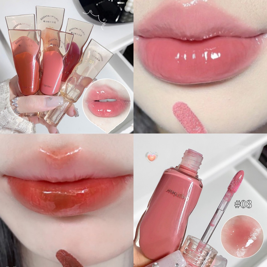 Son Tint Bóng GEGE BEAR Lấp Lánh Giúp Môi Căng Mọng Và Không Bết Dính Lâu Trôi Cho Đôi Môi Ẩm Mịn