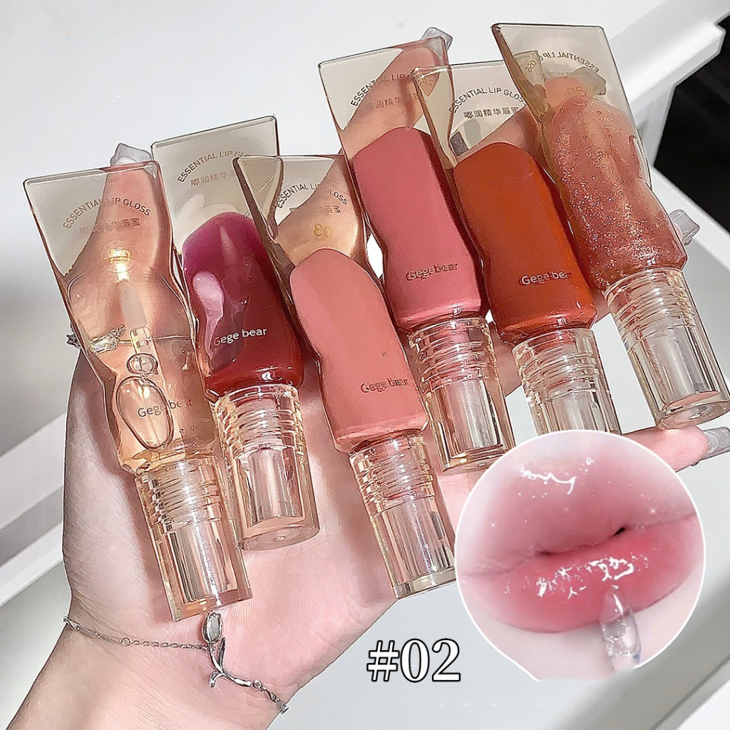 Son Tint Bóng GEGE BEAR Lấp Lánh Giúp Môi Căng Mọng Và Không Bết Dính Lâu Trôi Cho Đôi Môi Ẩm Mịn