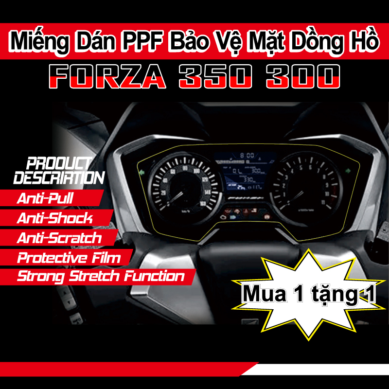(mua 1 tặng 1 1) đồng hồ tốc độ xe máy cho honda forza300 350 Miếng Dán PPF Bảo Vệ Mặt Dồng Hồ miếng dán chống trầy xước tpu bảng điều khiển bảo vệ dụng cụ màng bảo vệ chống nước trong suốt HD