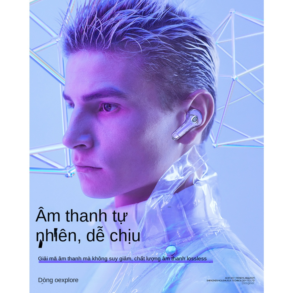 Tai Nghe Nhét Tai Bluetooth 5.3 Có Đèn LED