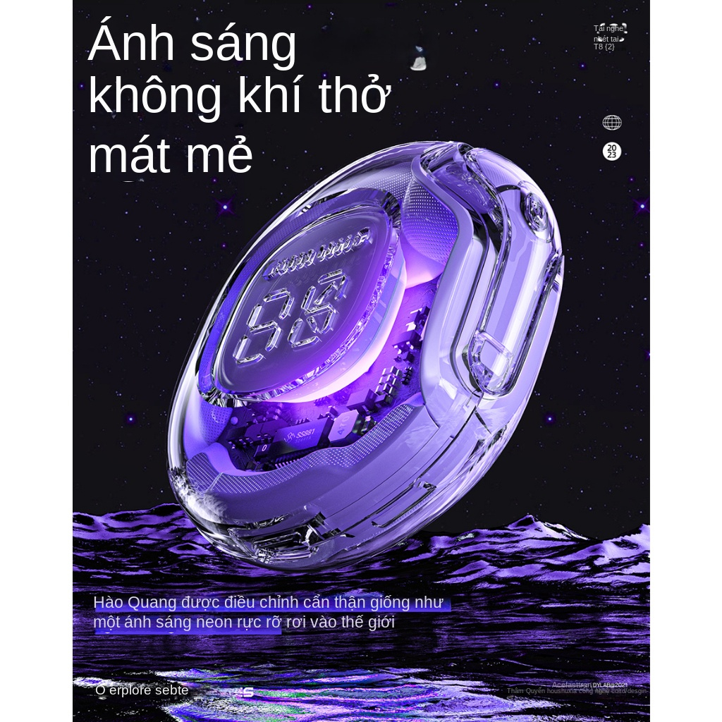 Tai Nghe Nhét Tai Bluetooth 5.3 Có Đèn LED