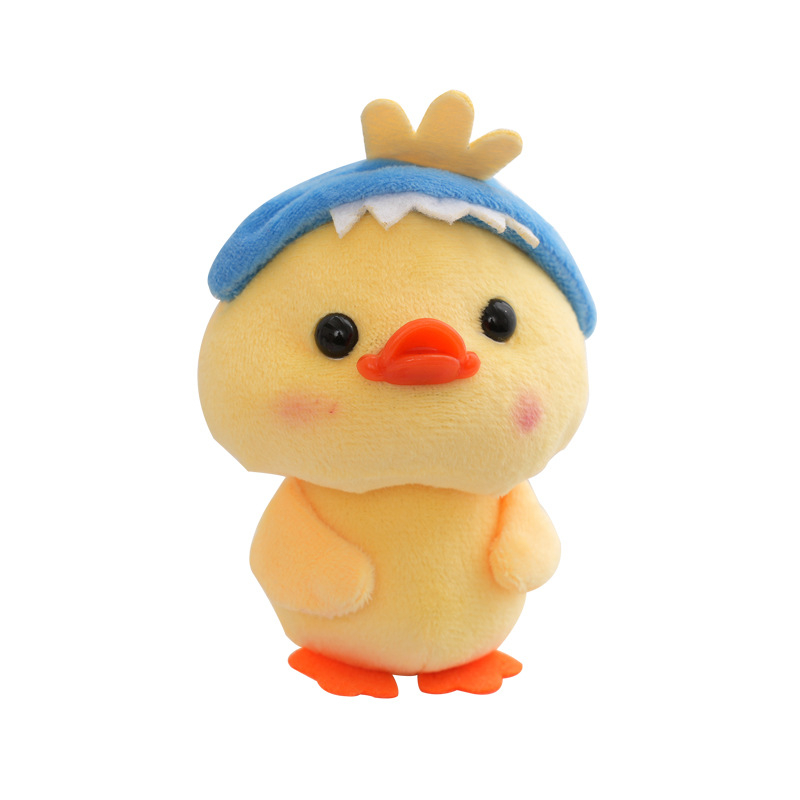 12 cm búp bê vịt nhỏ dễ thương đồ chơi sang trọng có mũ