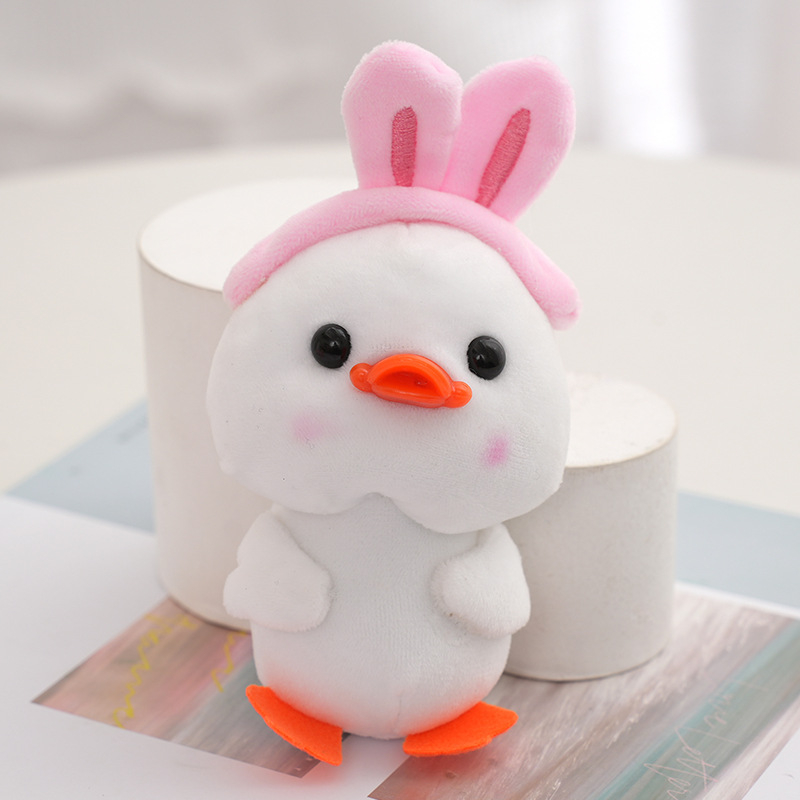 12 cm búp bê vịt nhỏ dễ thương đồ chơi sang trọng có mũ