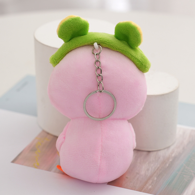 12 cm búp bê vịt nhỏ dễ thương đồ chơi sang trọng có mũ