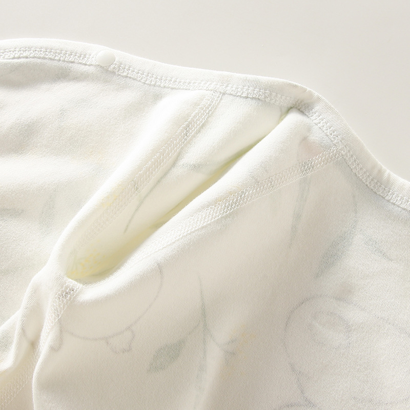 Áo liền thân cotton in hoạt hình cho bé sơ sinh