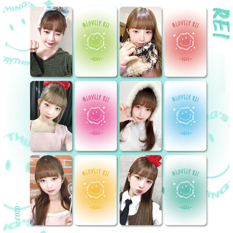 6-7 cái / bộ ive liz rei leeseo wonyoung yujin gaeul comeback album fancam wave photo lomo card ảnh chụp tinh tế kpop postcards collection series