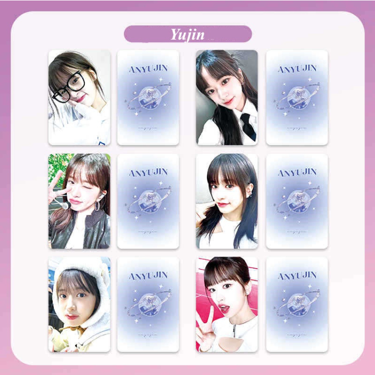 6-7 cái / bộ ive liz rei leeseo wonyoung yujin gaeul comeback album fancam wave photo lomo card ảnh chụp tinh tế kpop postcards collection series