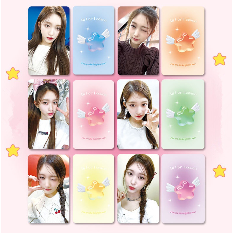 6-7 cái / bộ ive liz rei leeseo wonyoung yujin gaeul comeback album fancam wave photo lomo card ảnh chụp tinh tế kpop postcards collection series