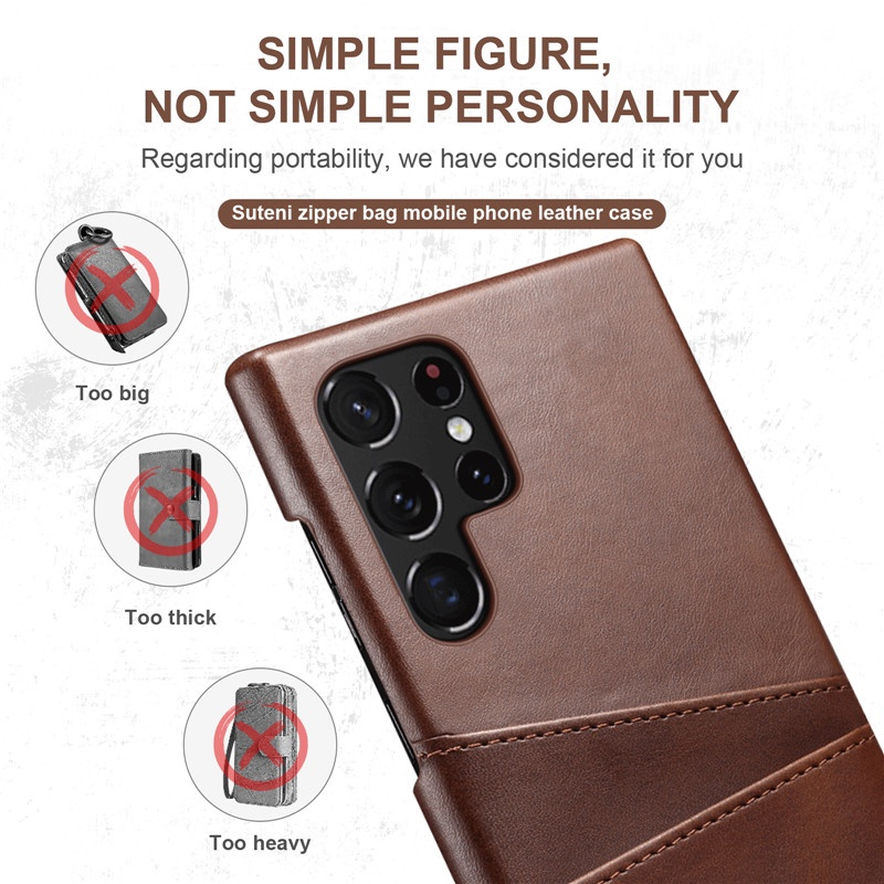Bao da cổ điển cho samsung s23 ultra s23 + s22 ultra galaxy note 20 ulltra note 10+ Note 9 Note 8 s20 s21 bao đựng thẻ