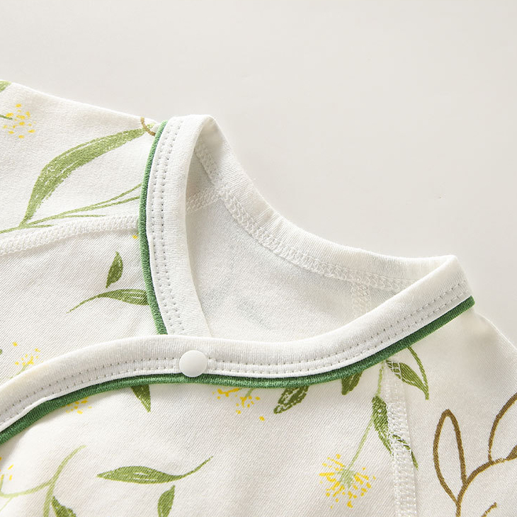 Áo liền thân cotton in hoạt hình cho bé sơ sinh