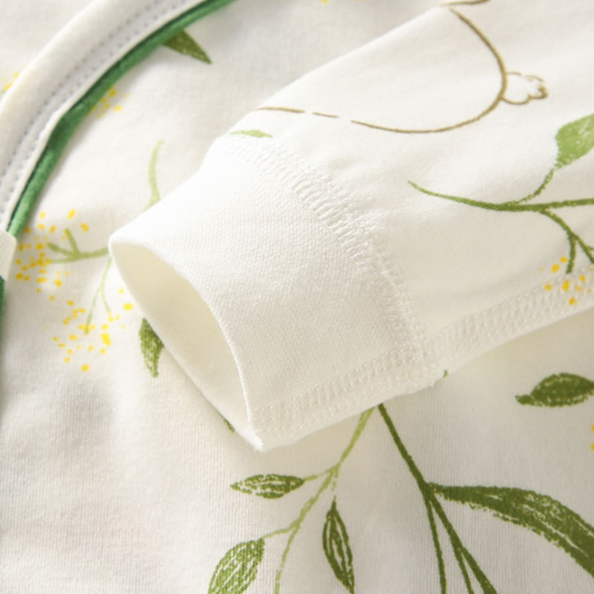 Áo liền thân cotton in hoạt hình cho bé sơ sinh