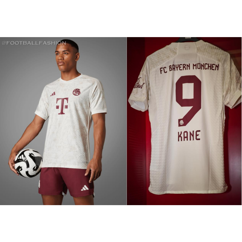 23-24 trò chơi sân khách thứ hai của bayern  áo bóng đá s-2xl * chất lượng cao * t-shirt