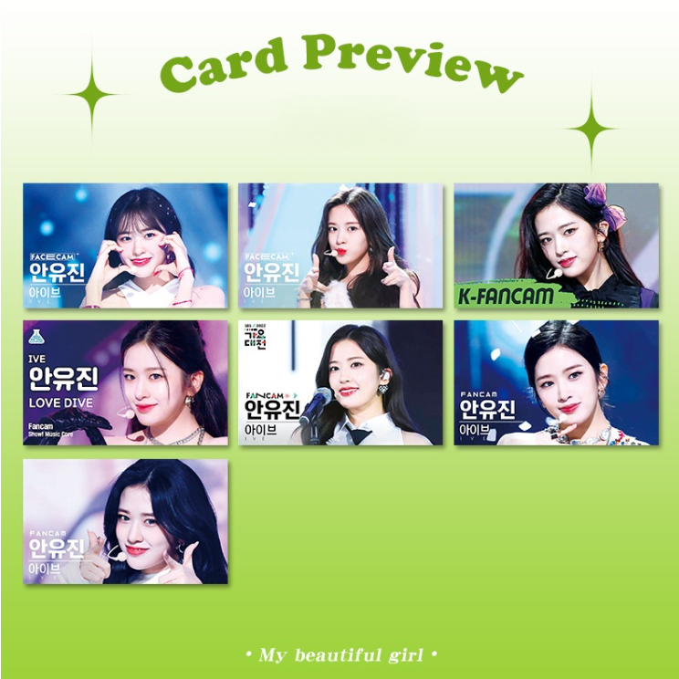 6-7 cái / bộ ive liz rei leeseo wonyoung yujin gaeul fancam ảnh bìa wave comeback album lomo card photocards tinh tế kpop postcards collection series