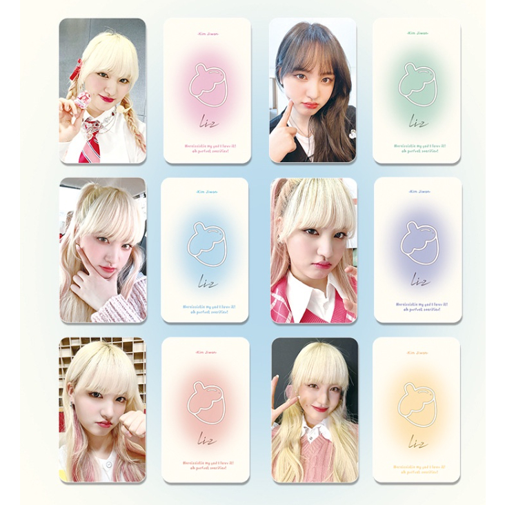 6-7 cái / bộ ive liz rei leeseo wonyoung yujin gaeul fancam ảnh bìa wave comeback album lomo card photocards tinh tế kpop postcards collection series