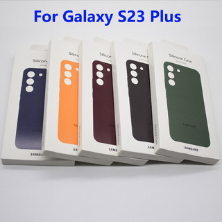 Đối với Ốp điện thoại samsung galaxy s23 plus 5g silky soft-touch liquid silicone cover full back protection shell galaxy s23 + phone case