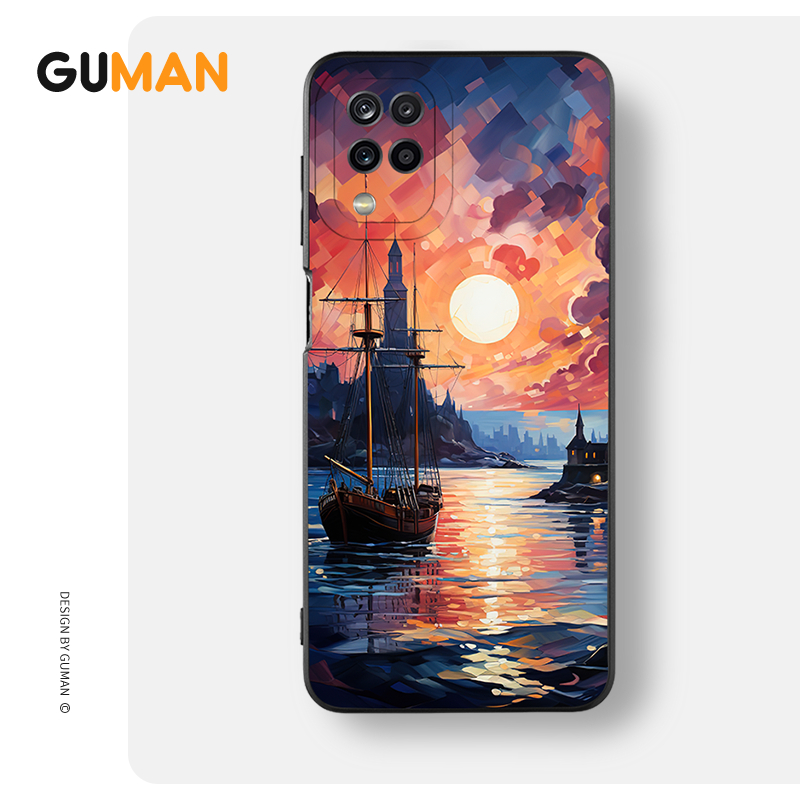Ốp lưng GUMAN mềm độc lạ đen dễ thương đẹp cho SAMSUNG A03 A12 M12 F12 A13 A32 A51 M40S A515F A52 4G 5G kute xyb2188