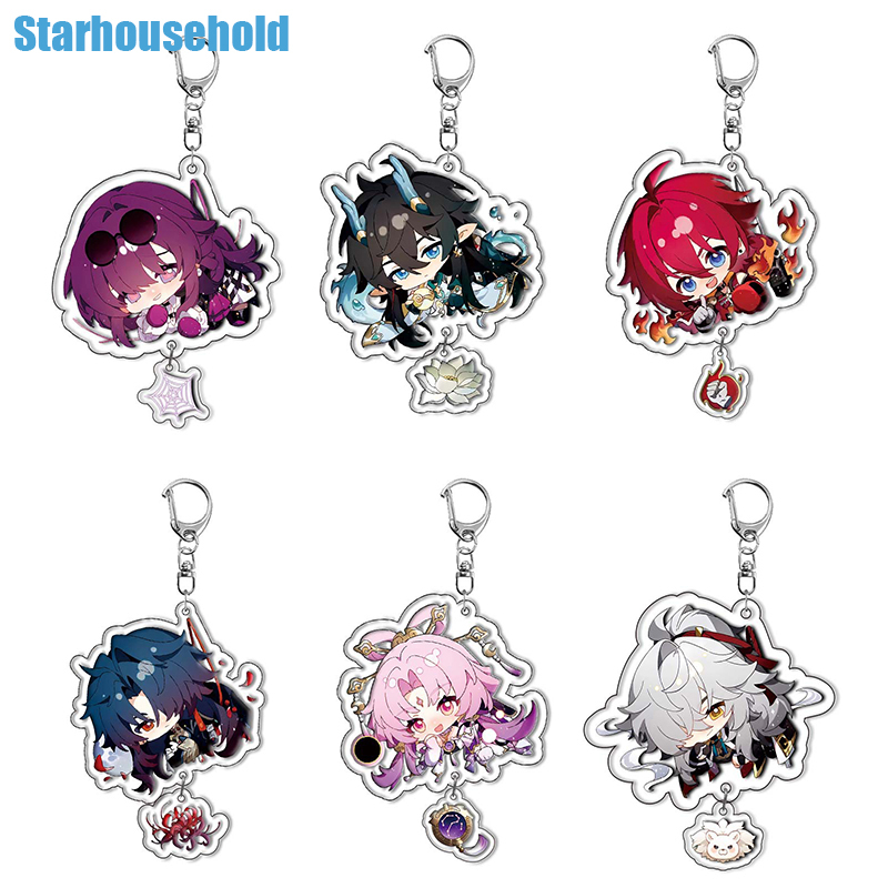 Imbibitor lunae star rail keychain kafka blade double piece acrylic mặt dây chuyền