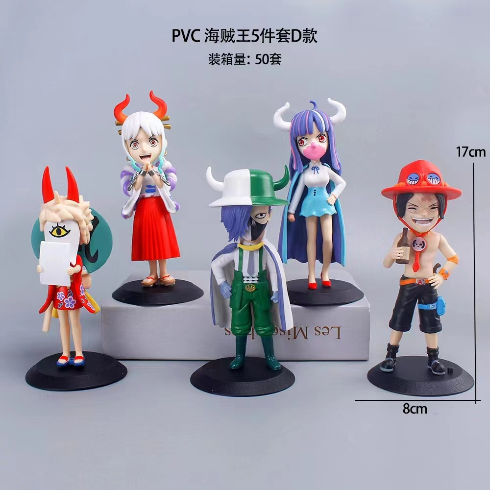 5 cái / bộ 18 cm anime one piece film red hình luffy sanji uta zoro tony tony chopper franky brook ace q phiên bản pvc hình hành động mô hình đồ chơi búp bê