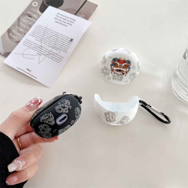 Vỏ Bảo Vệ Hộp Sạc Tai Nghe OPPO Enco Air 3 OPPO Enco Air 3 Chống Rơi Hình Trái Đào / Gấu / Phi Hành Gia Có Móc Treo
