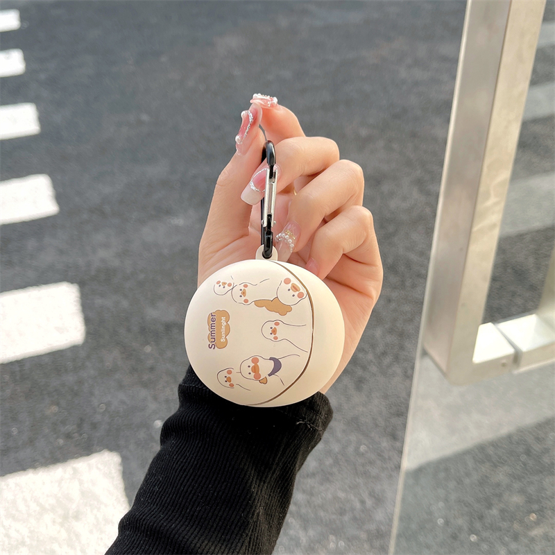 Vỏ Bảo Vệ Hộp Sạc Tai Nghe OPPO Enco Air 3 OPPO Enco Air 3 Chống Rơi Hình Trái Đào / Gấu / Phi Hành Gia Có Móc Treo