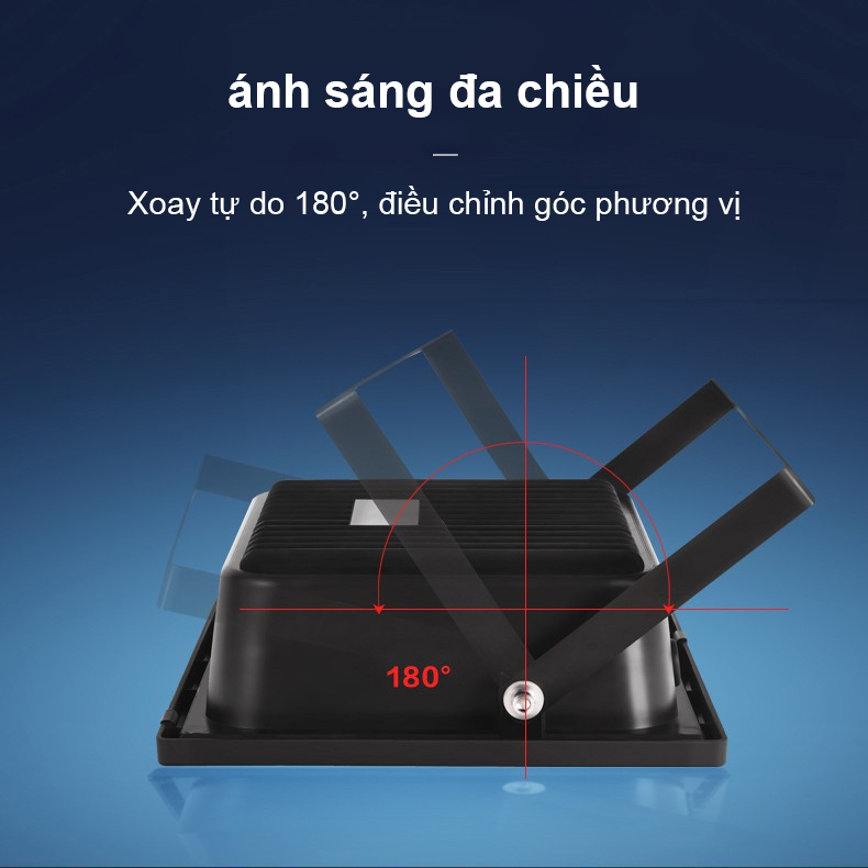 Đèn năng lượng mặt trời 400W Chống nước IP67  nâng cấp độ sáng đèn pha led ngoài trời Siêu sáng và không thấm nước