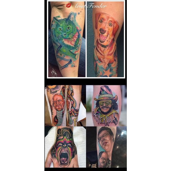 16 Cái Mực xăm  Đặt Hình Cơ thể sắc tố lâu dài