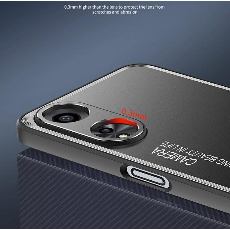 Ốp điện thoại cứng oppo a78 a58 5g chống va đập metal matte anti-fingerprint camera bảo vệ toàn diện Ốp điện thoại