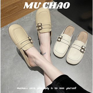 Dép MUCHAO đế mềm mại phối khóa phong cách Hàn Quốc thoải mái thời trang dành cho nữ