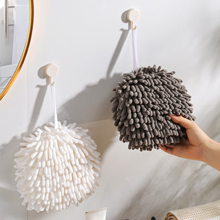  Khăn lau tay GONQIN chenille siêu thấm hình quả bóng treo bồn rửa chén 
