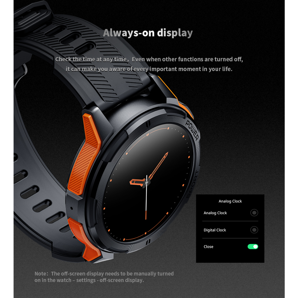 Skmei Đồng Hồ Thông Minh c25 Màn Hình hd 466 * 466 Theo Dõi Nhịp Tim Chống Thấm Nước