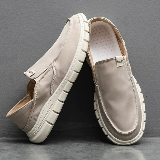 Giày Lười Vải Siêu Nhẹ Thoáng Khí Thời Trang Cho Nam