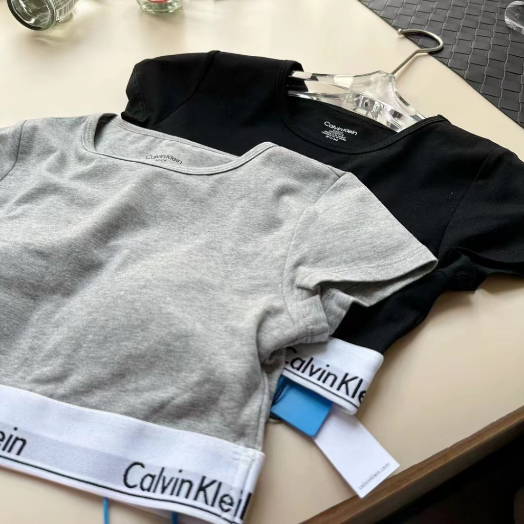 Blackpink jennie CK Áo Thun cotton Ngắn Tay Phong Cách Thể Thao Thời Trang Cho Nữ