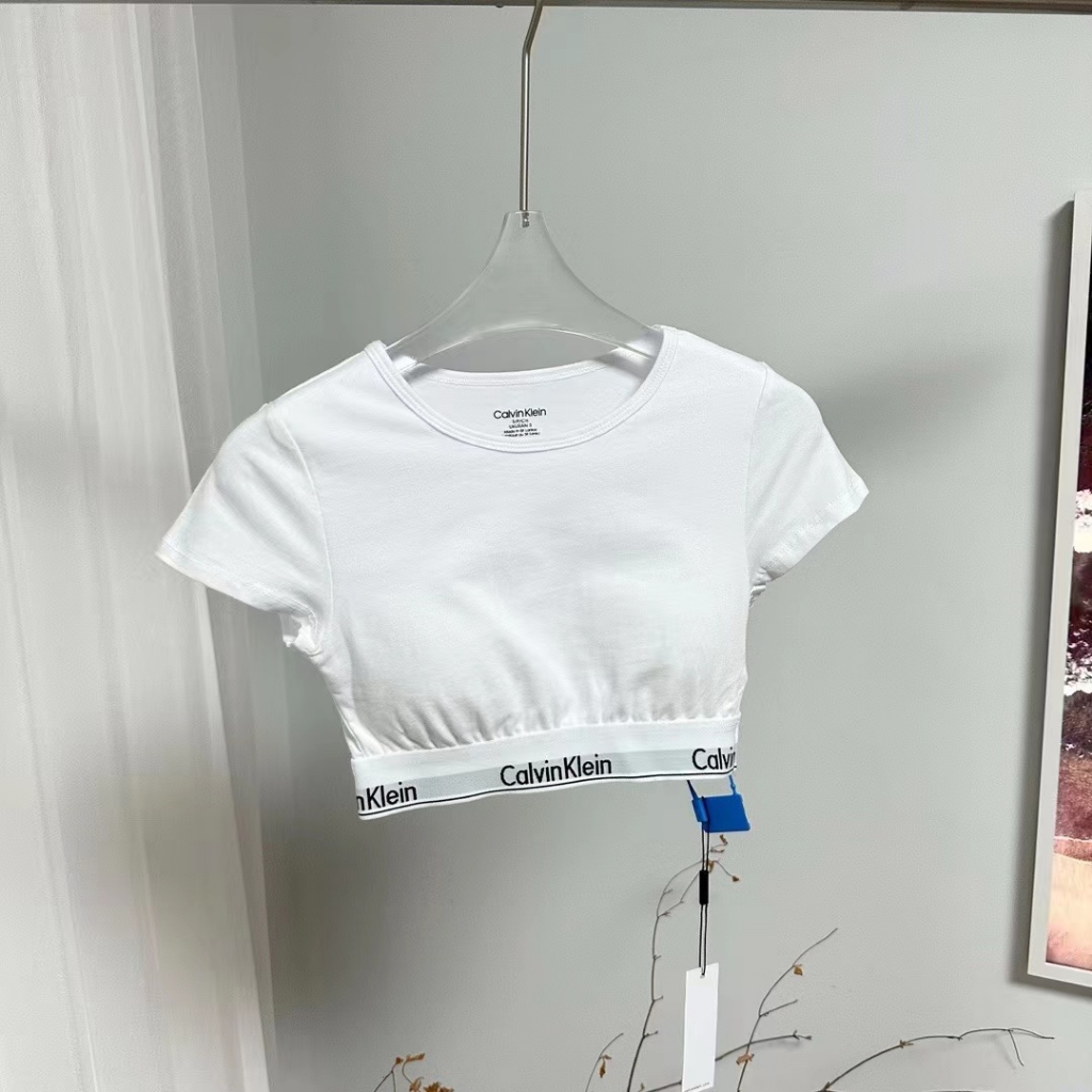 Blackpink jennie CK Áo Thun cotton Ngắn Tay Phong Cách Thể Thao Thời Trang Cho Nữ