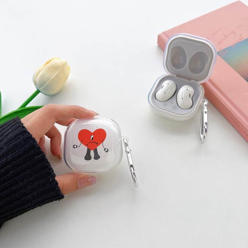 Đối với Samsung Galaxy Buds Live / Buds FE Transparent Fashion Earphone Cover cho Samsung Buds 2 Pro mềm TPU Bảo vệ Vỏ bảo vệ có móc cho Samsung Buds2 Pro