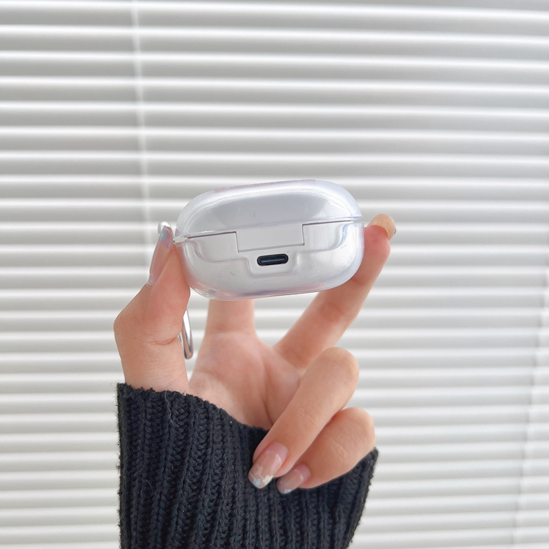 Đối với Samsung Galaxy Buds Live / Buds FE Transparent Fashion Earphone Cover cho Samsung Buds 2 Pro mềm TPU Bảo vệ Vỏ bảo vệ có móc cho Samsung Buds2 Pro