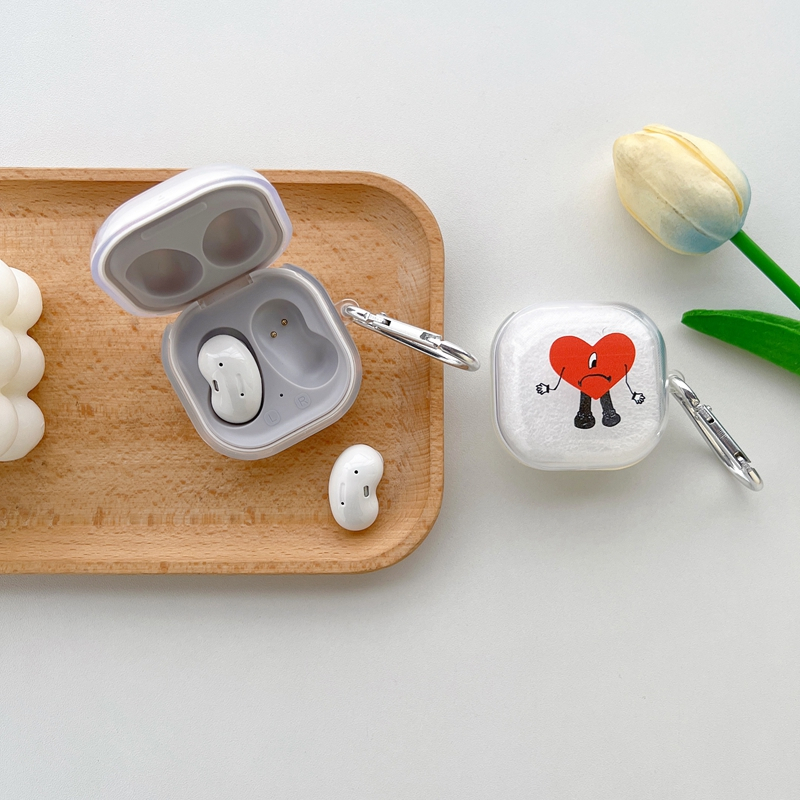 Đối với Samsung Galaxy Buds Live / Buds FE Transparent Fashion Earphone Cover cho Samsung Buds 2 Pro mềm TPU Bảo vệ Vỏ bảo vệ có móc cho Samsung Buds2 Pro