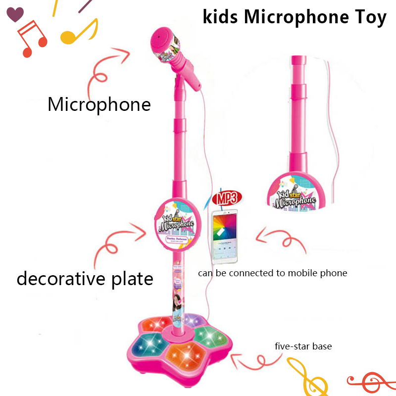 Micro Đồ Chơi Hát karaoke Có Chân Đứng Vui Nhộn Cho Bé