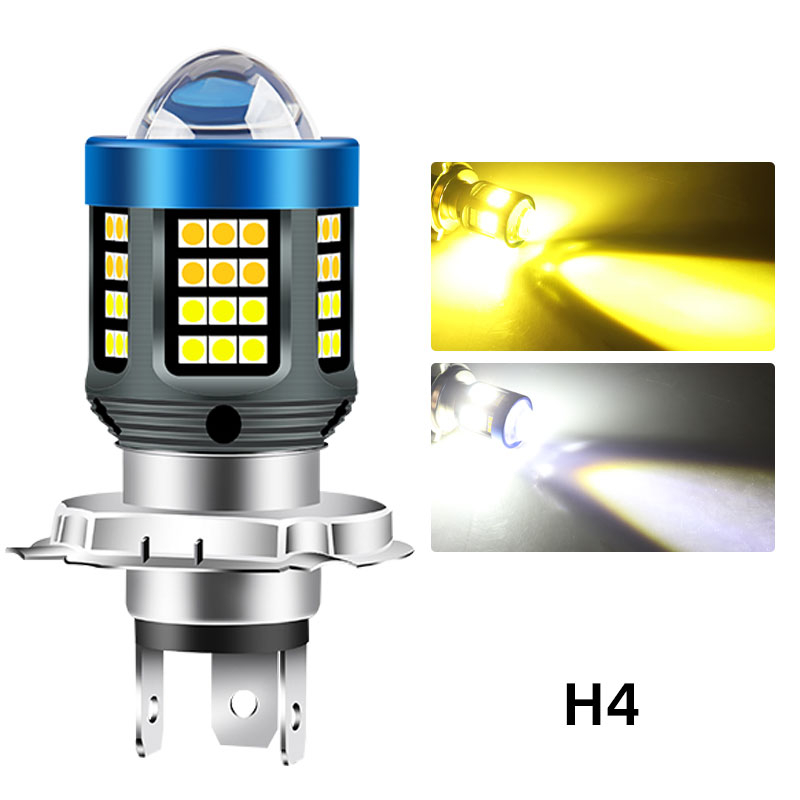 Đèn Pha Led H4 BA20 3030 12V-32V Siêu Sáng Chuyên Dụng Cho Xe Mô Tô