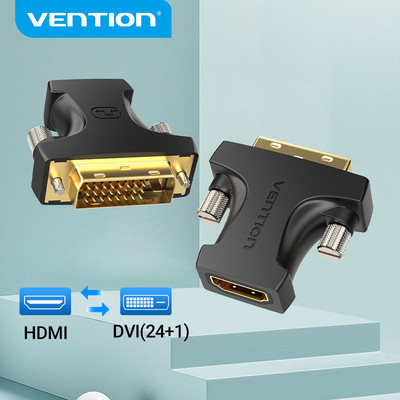 DVI Đầu Chuyển Đổi Vention Từ Cổng DVI-D 24+1 Sang HDMI Dành Cho HDTV/Máy Chiếu/PC