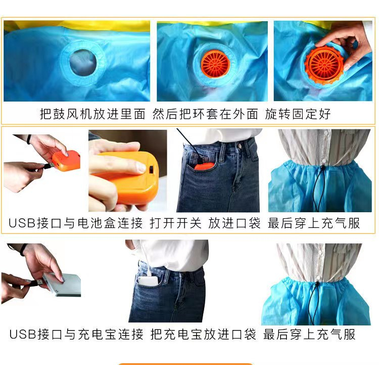 Bộ Đồ Bơm Hơi Hóa Trang Hươu Cao Cổ / Cá Mập / Chim Hồng Hạc Dịp Halloween