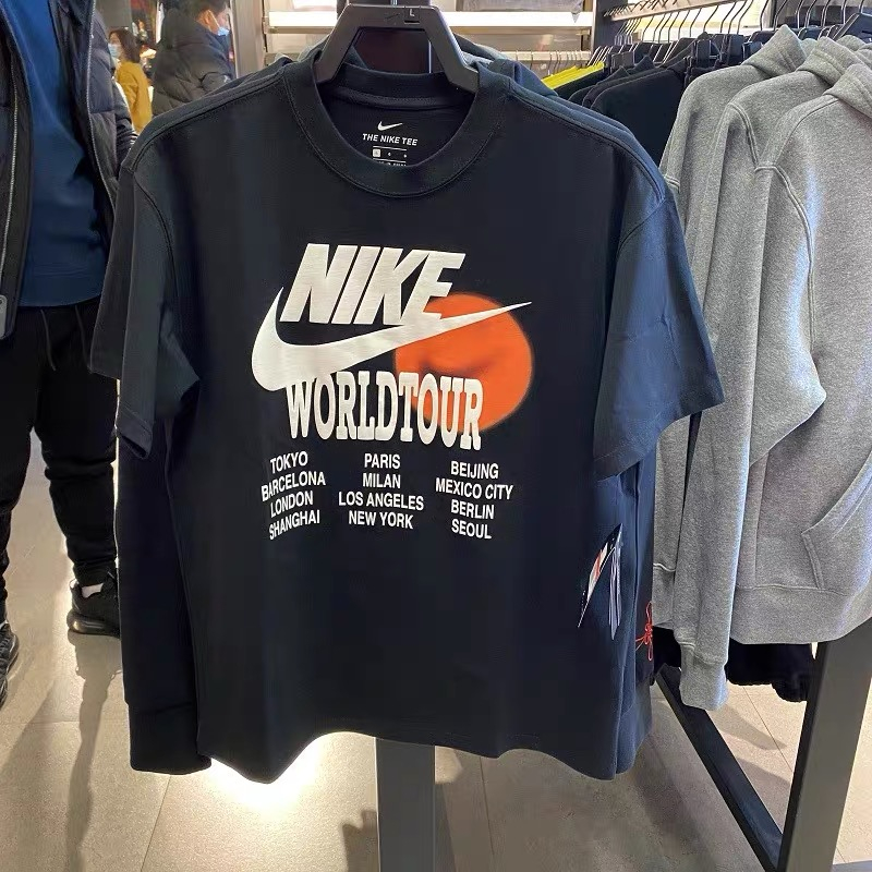 Nike Áo Thun Cổ Tròn Ngắn Tay Thoáng Khí Thời Trang Mùa Thu 2021 da0938