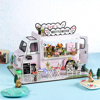 Sunny corner Có hàng sẵn DIY Miniature Dollhouse Kit Tỉ lệ 1:24 Puzzle Toy for Home Party Entertainment Trên 14 tuổi
