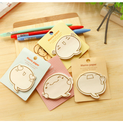 1 Tập Giấy Ghi Chú Họa Tiết Hoạt Hình Dễ Thương