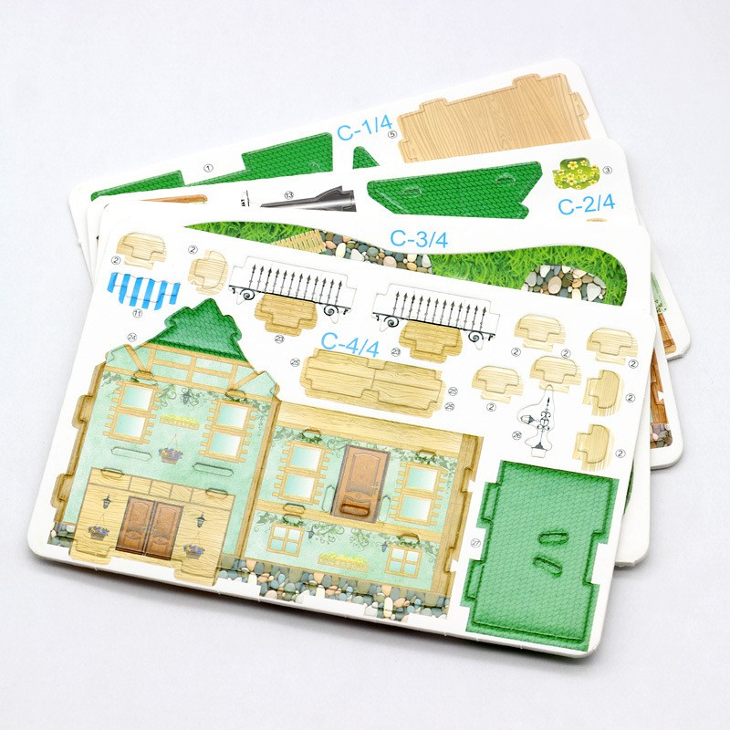 Mô Hình Đồ Chơi Lắp Ráp Kem 3d Bằng Giấy diy